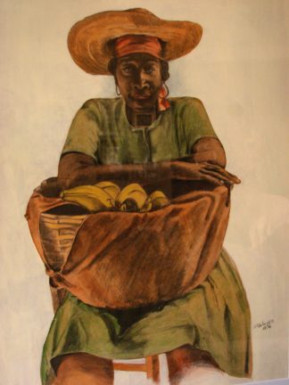 Painting of a market lady