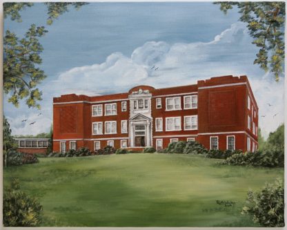 Painting of Troy High School